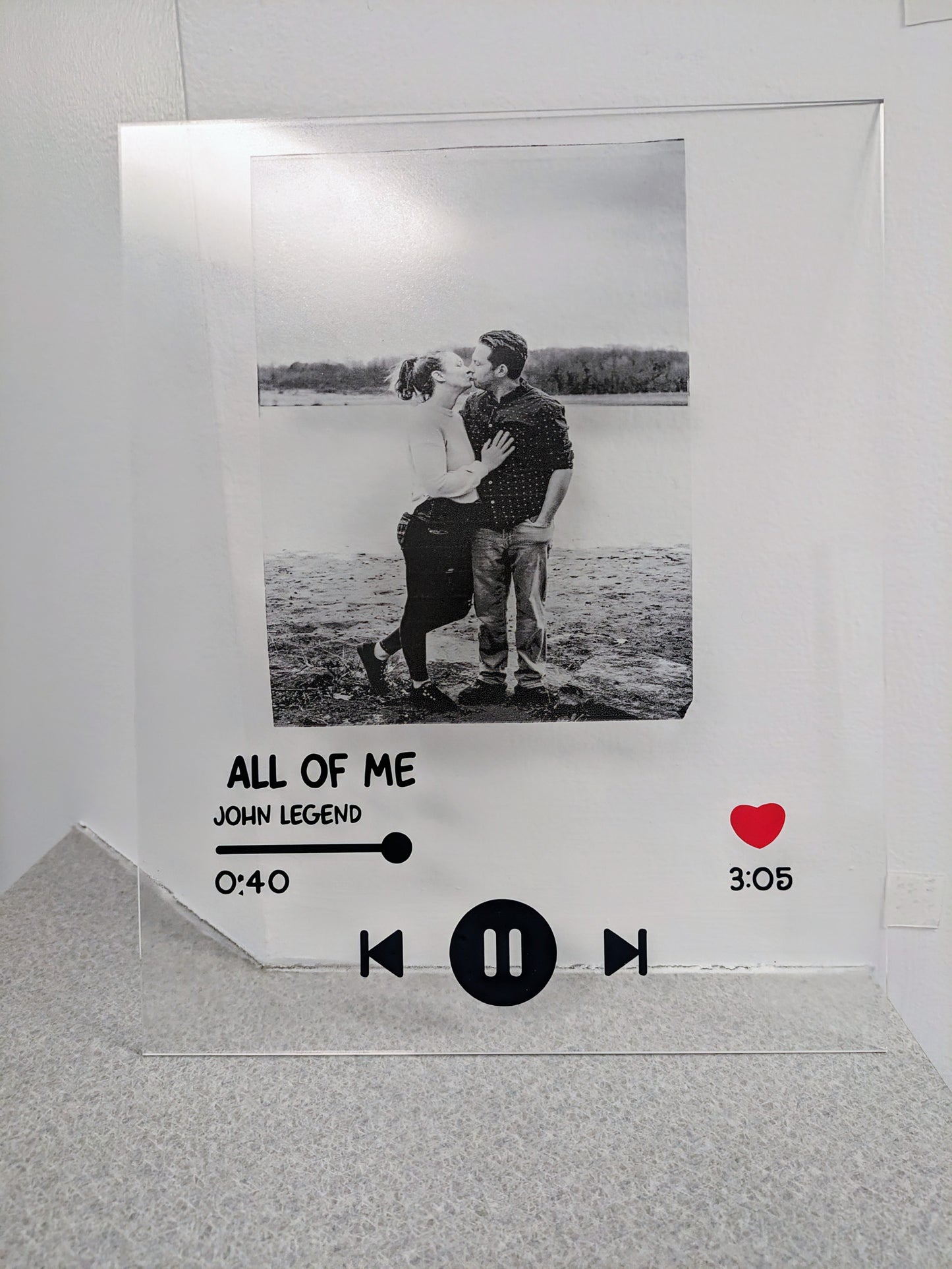 Customized song player plaque - Krafty Kustomz LLC