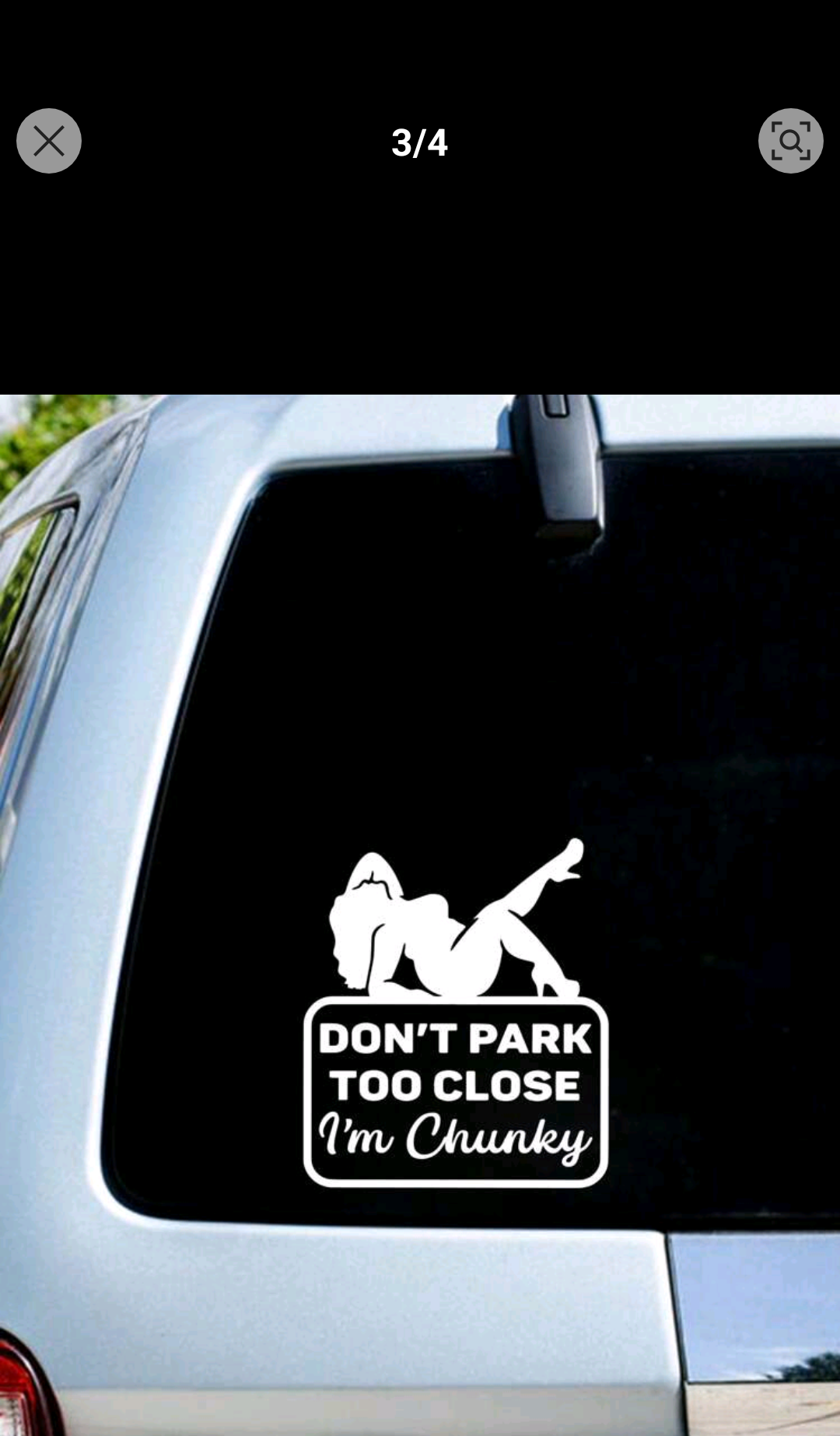Too close car decal - Krafty Kustomz LLC