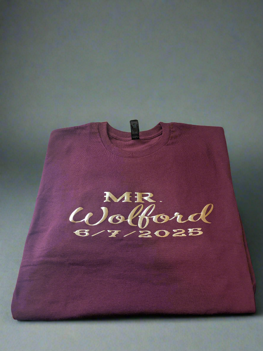 Customized wedding shirts - Krafty Kustomz LLC