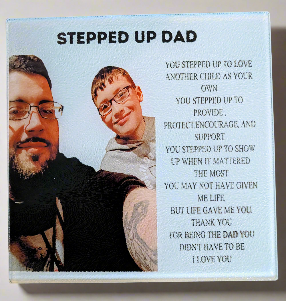 Customized glass plaque