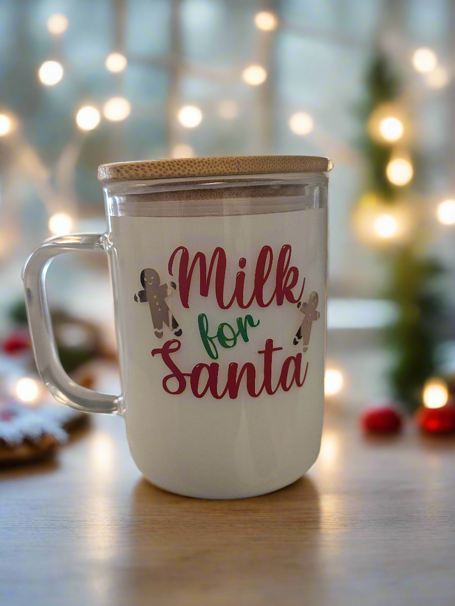 Snow globe glass mug - Krafty Kustomz LLC