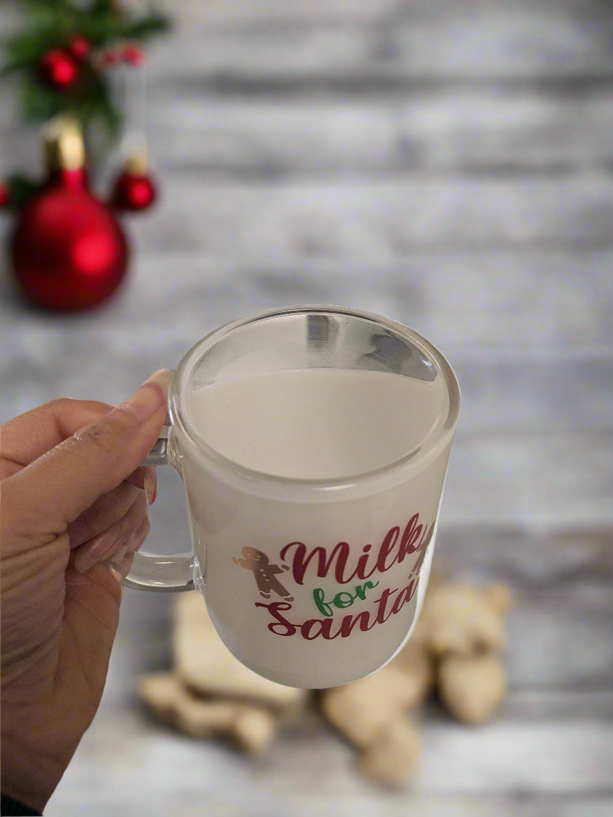 Snow globe glass mug - Krafty Kustomz LLC
