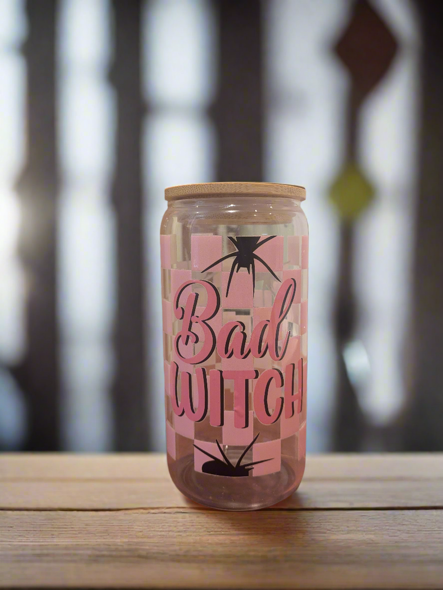 Spooky bad witch cup - Krafty Kustomz LLC