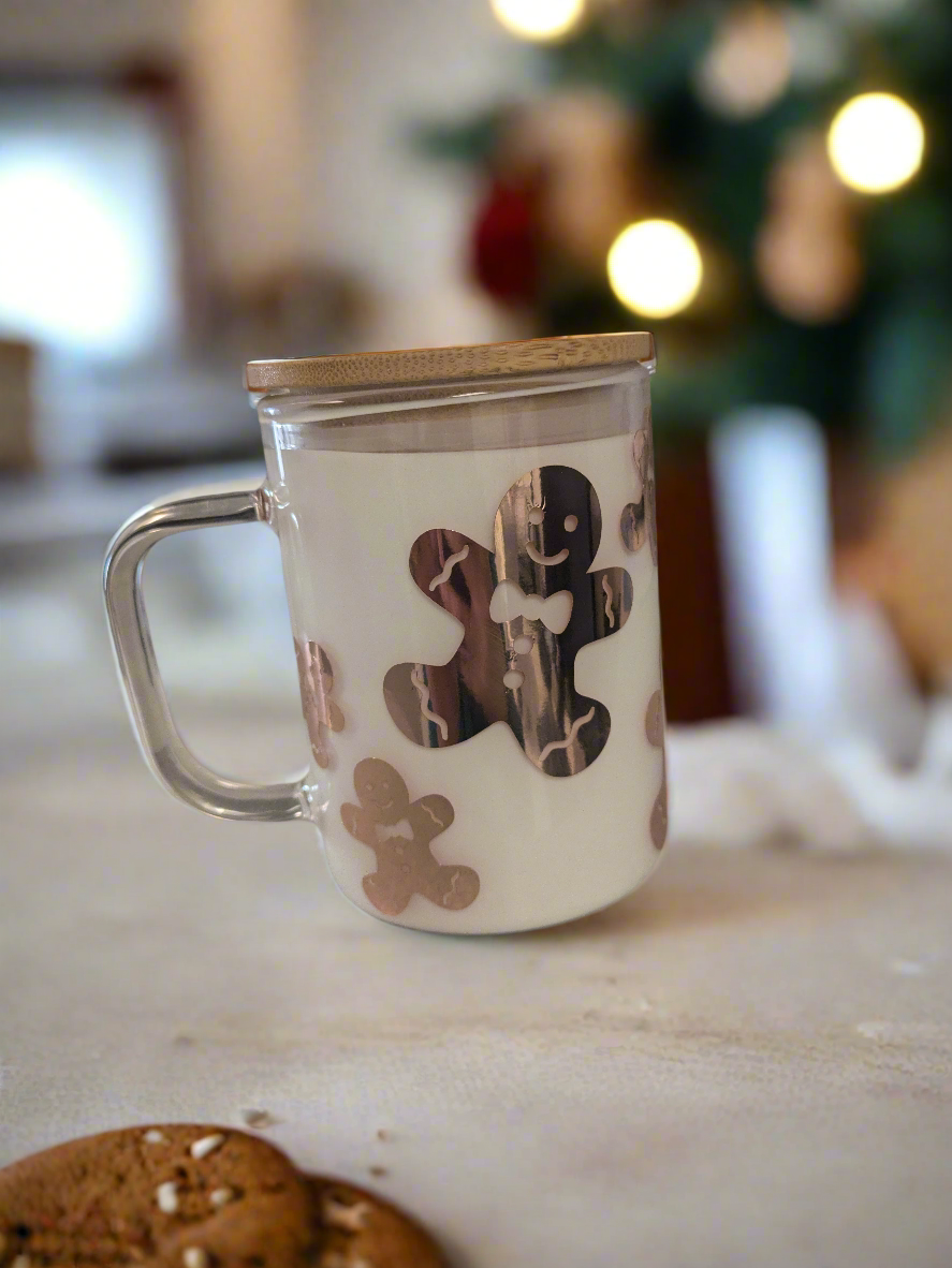 Snow globe glass mug