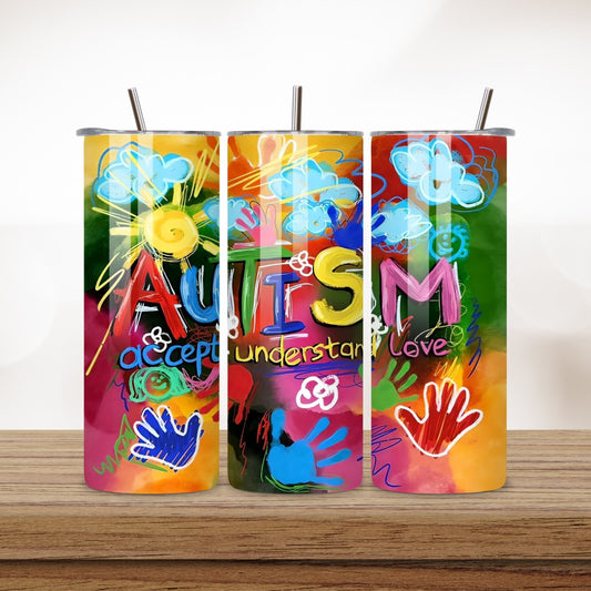 Autism awareness tumblers