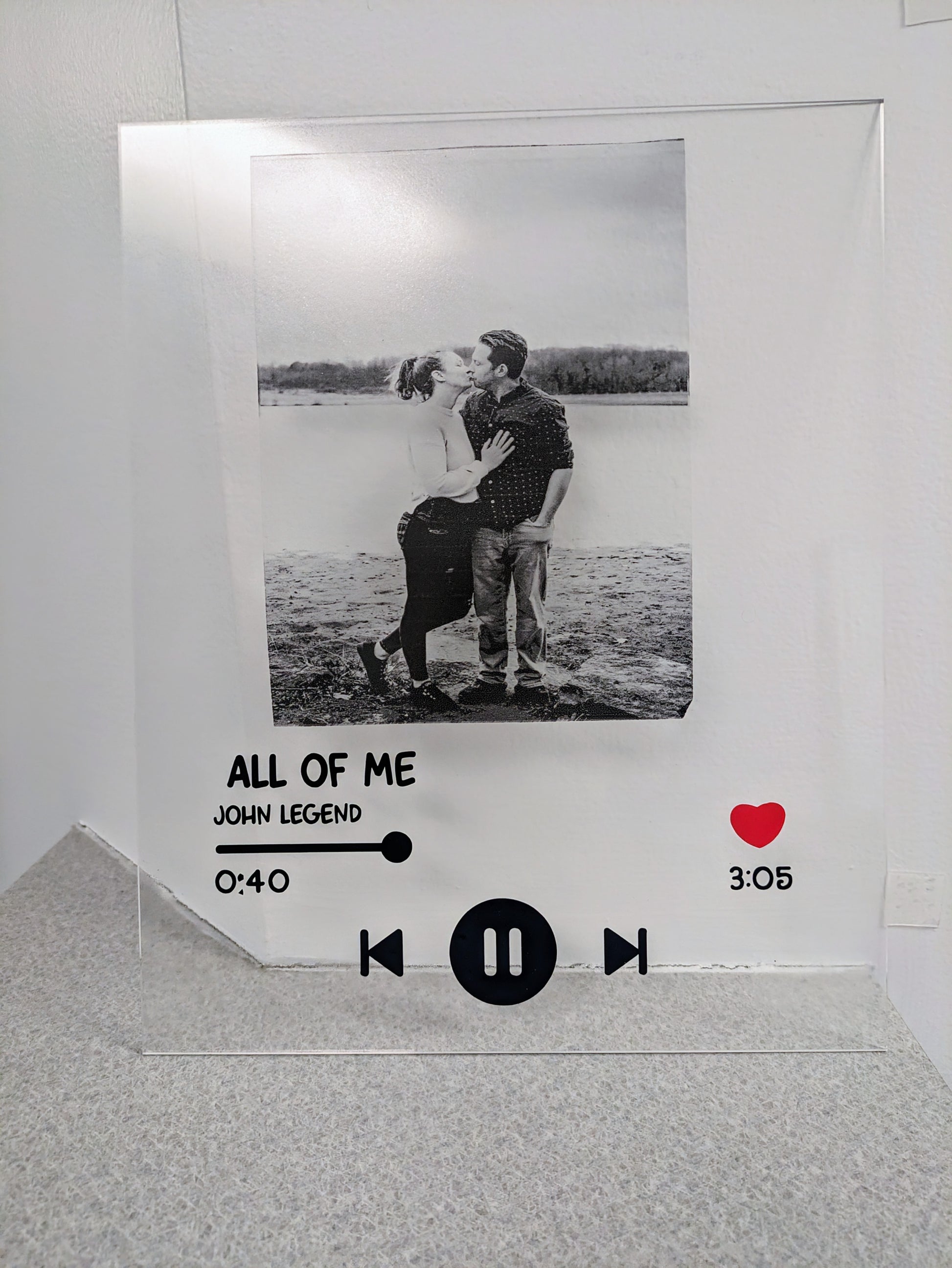 Customized song player plaque - Krafty Kustomz LLC