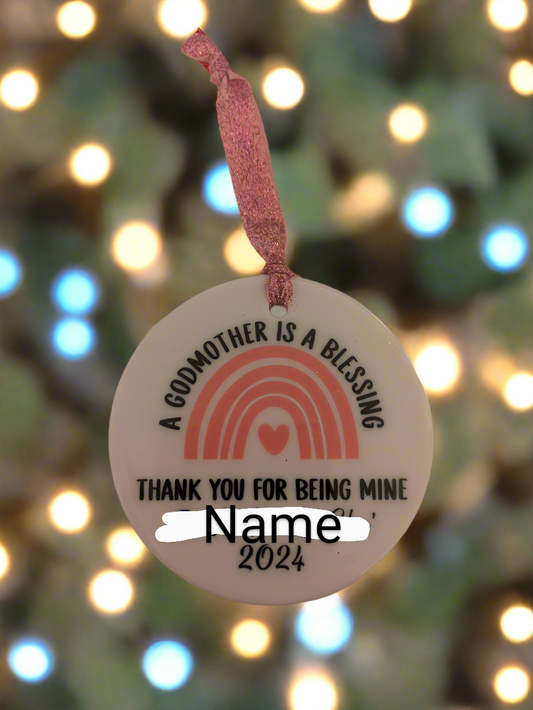 Custom ceramic ornament - Krafty Kustomz LLC