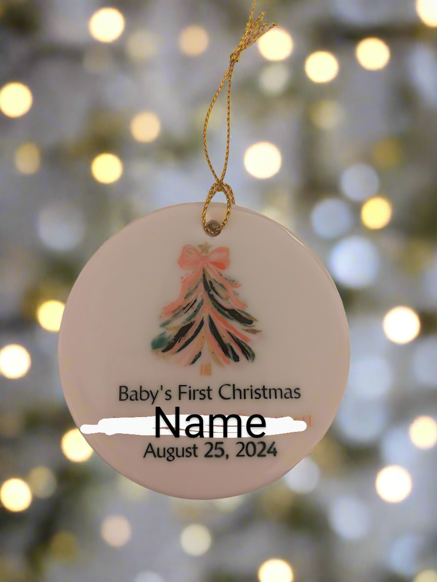 Custom ceramic ornament - Krafty Kustomz LLC