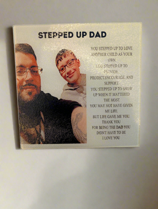 Customized glass plaque
