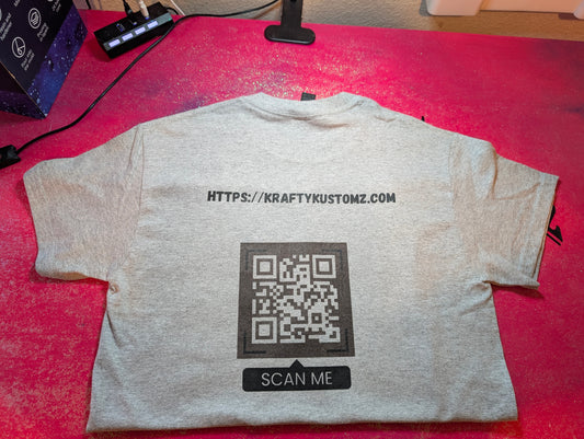 Business shirt with QR code